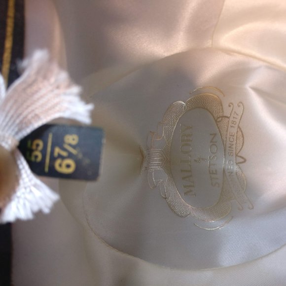 70s Stetson Hat Wool Grandpa Hat 100% SHETLAND WOOL TWEED in BLUE melange - Picture 6 of 11